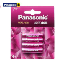 松下（Panasonic）LR6LCR/4B  5号AA 4节装环保亮彩粉彩碱性电池