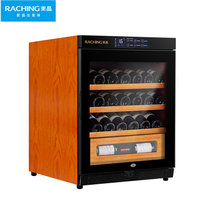 美晶（raching） W150A-MC 智能wifi红酒柜葡萄酒压缩机实木酒柜冰吧(橡木棕)