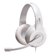 宾果（Bingle）B326 电脑耳机头戴式 耳麦重低音 游戏语音耳机(白色)