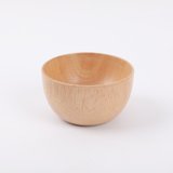 日式木碗家用无漆餐具2022新款ins蔬菜水果盘沙拉碗儿童木碗汤碗(橡胶木小碗（10*6）)
