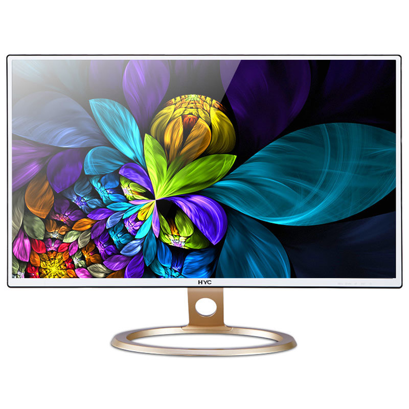 hyc 27英寸ips屏led一体背光抗蓝光不闪屏窄边框/广视角高清液晶电脑