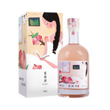 通明山桃韵蜜桃酒女士水果酒375ml 1瓶礼盒装水果酒原果自然发酵(1瓶 单支)