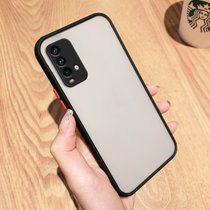 绿赐红米note9(4G)手机壳(5G)撞色肤感红米10X磨砂透明note9pro全包防摔肤感纯色-黑色红米note9((红米note9(4G)国内 肤感纯色-黑色)