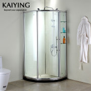 凯鹰(KAIYING)整体淋浴房全弧形浴室钢化玻璃隔断86G(8mm厚需自提 100*100*185Cm)