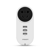 品胜（PISEN）排插旋转式多usb口插座 可调式旋转三口USB充电器 1A/2.4A手机充电器