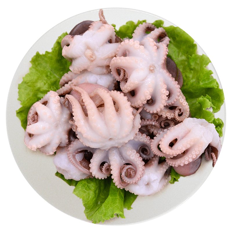 上麟记新鲜冷冻去牙去内脏小八爪鱼翻花小章鱼1kg /袋 火锅生鲜食材