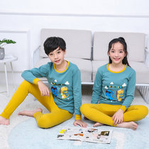儿童春秋内衣套装保暖两件套新款秋衣秋裤男童女童小童大童睡衣潮  XWW大童(紫罗兰 150)