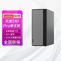 联想（Lenovo）天逸510Pro 英特尔酷睿个人商务办公14升台式机电脑主机 十代 i5-10400F 8GB 1T+256G单主机