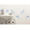 宜美贴 趣味卡通动物贴纸 卫生间浴室儿童房装饰浪漫墙贴 小海豚D1029
