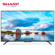 夏普 (SHARP) 60C6UK 60英寸 4K超高清 日本原装液晶面板 高音质杜比DTS双解码 液晶平板电视（黑色）