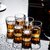 威士忌杯子6只套装洋酒杯玻璃酒杯 酒吧啤酒杯水杯茶杯加厚耐热(100毫升竖纹杯6只)