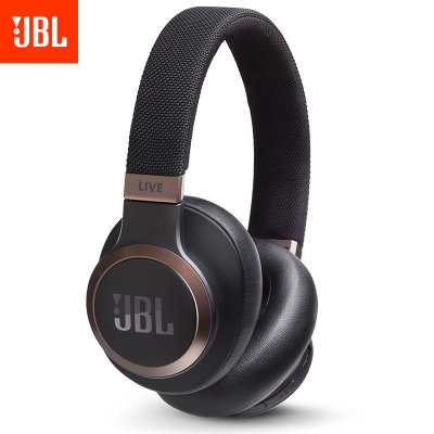 JBL LIVE 650BTNC 主动降噪耳机 智能语音AI无线蓝牙耳机/耳麦 头戴式 有线手机通话游戏耳机(蓝色)