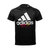 阿迪达斯短袖男体恤衫2017夏季新款运动半袖跑步训练T恤BK0937(黑色BK0937 XL)