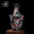兆宏 景德镇陶瓷器 大花瓶落地客厅 创意家居黑底龙凤纹花瓶