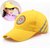 SUNTEK小学生小黄帽定制定做印字logo帽红绿灯安全帽运动会广告帽子(S 幼儿园-1年级 黄色 反光标识(可调节款）)