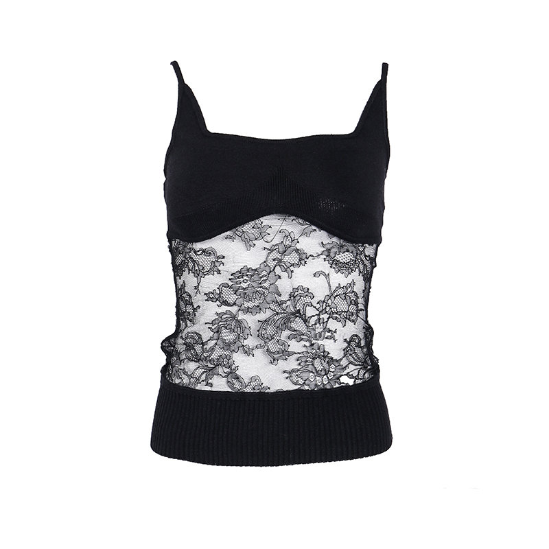 塑身衣laperla蕾丝拼接黑色吊带衫0006460pb010如图it36返回商品页