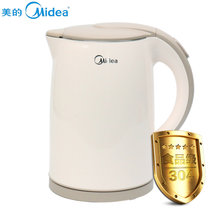 美的（Midea） WH415E2g/H415E2j 电热水壶（无缝内胆　双层防烫　304食品级不锈钢 烧水快）(白色)