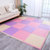 泡沫地垫垫拼图地垫爬行垫宝宝儿童泡沫地垫拼图拼接地板子泡沫垫(米色+粉色+紫色--送边条)