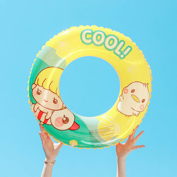 游泳圈儿童加厚宝宝婴幼儿腋下0136岁小孩坐圈网红ins趴圈泳圈70小黄