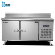 通宝 ZB-400L2MK 厨房冷柜工作台单温冷冻冷藏奶茶店水吧冰吧卧式冰柜不锈钢操作台 明管带背靠 1.8米