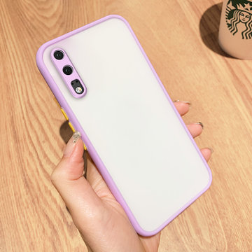 绿赐华为p20手机壳p20pro纯色肤感壳p30防摔pro全包硅胶软边撞色潮网