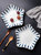 日式餐具网红盘子菜盘家用陶瓷创意个性星星餐盘碟子沙拉盘深盘(五角星盘 2个装 兰草 默认版本)