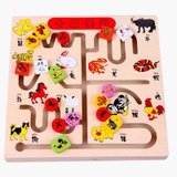 丹妮奇特 益智木玩系列-十二生肖 CDN-128 木质玩具 早教认知动物拼图 拼