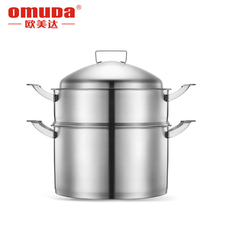 蒸锅欧美达蒸锅304不锈钢2层蒸锅德国双层家用锅具电磁炉三层加厚