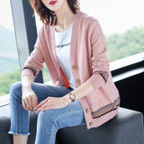 女式时尚针织毛衣9096(粉红色 均码)