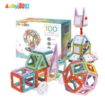 澳贝100件套磁力片塑料DL391223 儿童玩具积木拼插磁力棒超强磁力3岁以上