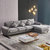 A家家具北欧布艺沙发组合客厅现代简约可拆洗布沙发组合DB1678(浅灰色 三人位+右贵妃位)