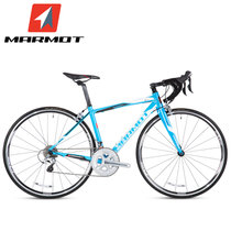 土拨鼠MARMOT公路自行车铝合金赛车自行车男女式单车成人公路车(蓝白黑 标准版)