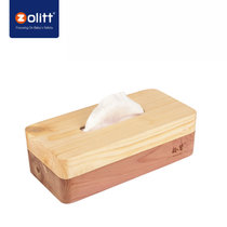 Zolitt  卓理 创意复古实木纸巾盒可爱简约家用湿巾盒多功能抽纸盒收纳盒