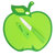 厨房抗菌防霉塑料菜板宿舍切水果砧板陶瓷水果刀套装婴儿辅食案板(翠绿色 默认版本)