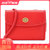 蔻驰 COACH 奢侈品 女士专柜款皮革单肩斜挎包翻盖钱包小号红色 311 B4AQ5(红色)