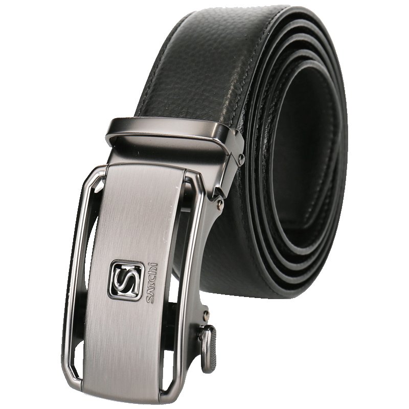 皮带/礼盒沙驰自动扣商务休闲男士皮带黑色 男士时尚礼物返回商品页 >