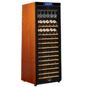 美晶(Raching)W380A实木红酒柜100-120瓶 家用恒温压缩机葡萄酒柜冰吧(橡木棕)