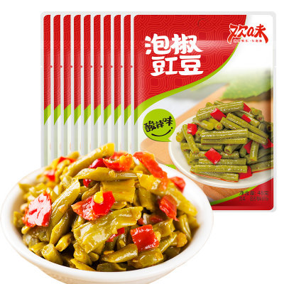 48g*10袋吉香居欢味泡椒豇豆爽口菜下饭菜 48g*10袋吉香居欢味泡椒豇豆爽口菜下饭菜