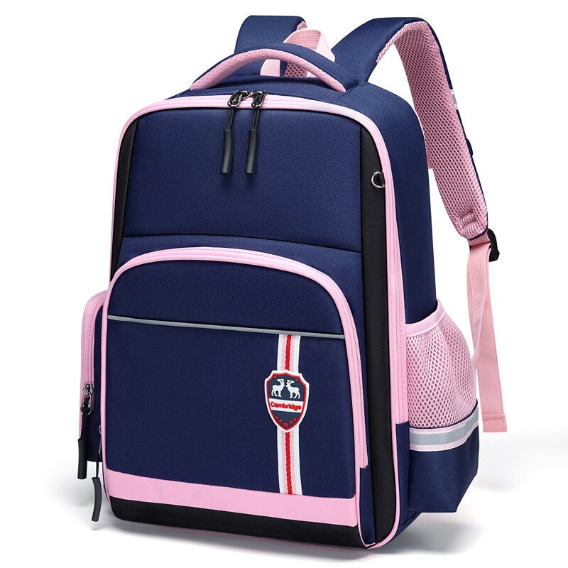 户外背包第九城英伦风小学生书包大容量双肩背包16年级粉色国美超市