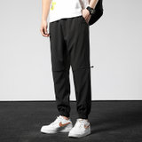 夏季青春活力潮流时尚长裤K22(黑色 L)