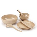 (国美自营)壳氏唯稻壳环保-两人10头餐具套组