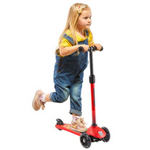 小龙哈彼儿童滑板车塑料LSC103-W-Q106 可调三轮闪光滑行车滑步平衡车