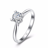 CRD克徕帝珠宝 见证爱 优雅直臂四爪钻戒 求婚结婚钻石戒指 G0687F