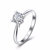 CRD克徕帝珠宝 见证爱 优雅直臂四爪钻戒 求婚结婚钻石戒指 G0687F