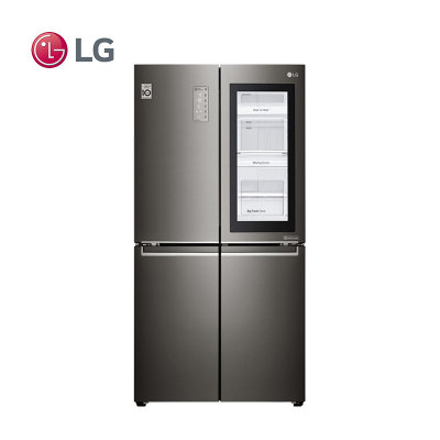 LG冰箱F678SB75B晶钻黑 671升 原装进口 风冷无霜 透视窗门中门 变频压缩机