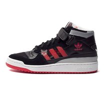 阿迪达斯ADIDAS三叶草男鞋 2016春季新款高帮运动鞋休闲板鞋 B35278(黑红 41)
