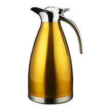 乾越2L不锈钢保温水壶真空保温瓶(金色)