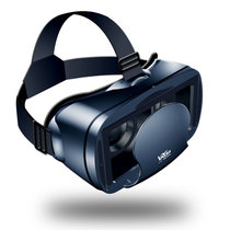 裳品红颜 新款VR眼镜手机用3D虚拟现实头盔魔镜蓝光眼镜 头戴式影院电影眼镜(黑色)