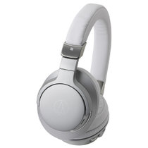 铁三角（Audio-technica）ATH-AR5BT 无线蓝牙头戴式耳机 HIFI耳机 重低音耳机 银色