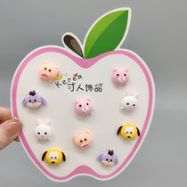 可爱儿童卡通皮筋不伤发小女孩扎头发绳女童幼儿头花发饰(小狗组合皮筋10根 默认版本)